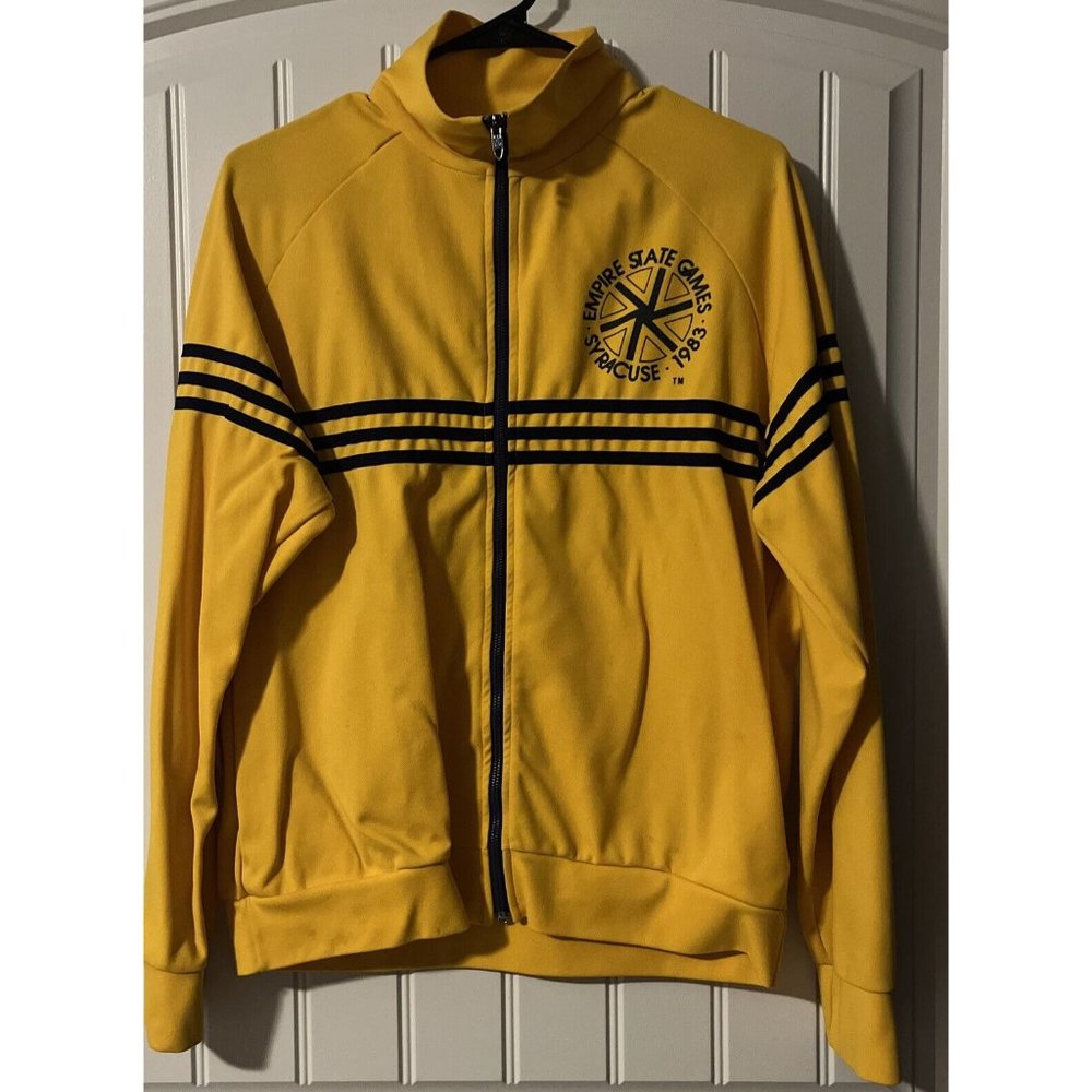 Vintage Track jacket yellow Empire State Games Size Adult 7/ Large